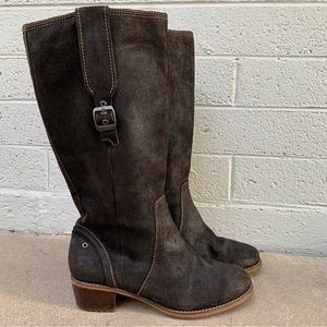 RED WING // Dark Brown Suede Riding Boots - Size 9.5